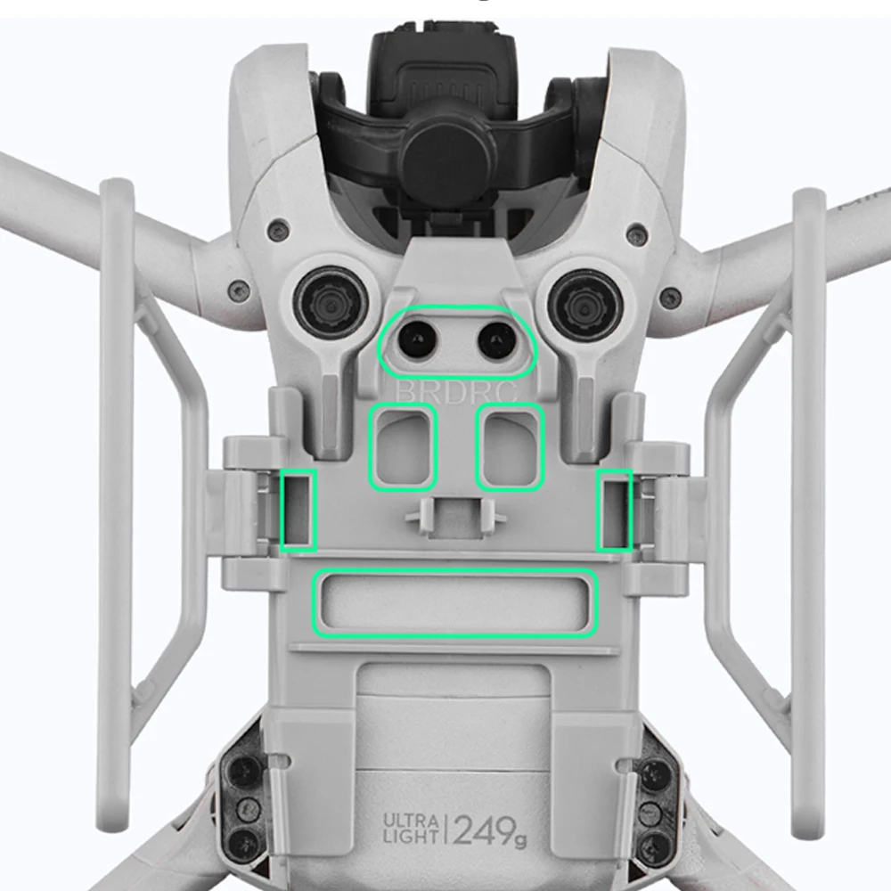 BRDRC Landing Gear for DJI MINI 3 PRO Drone Foldable Height Extender Quick Release Long Leg Foot Protector for Drone Accessory