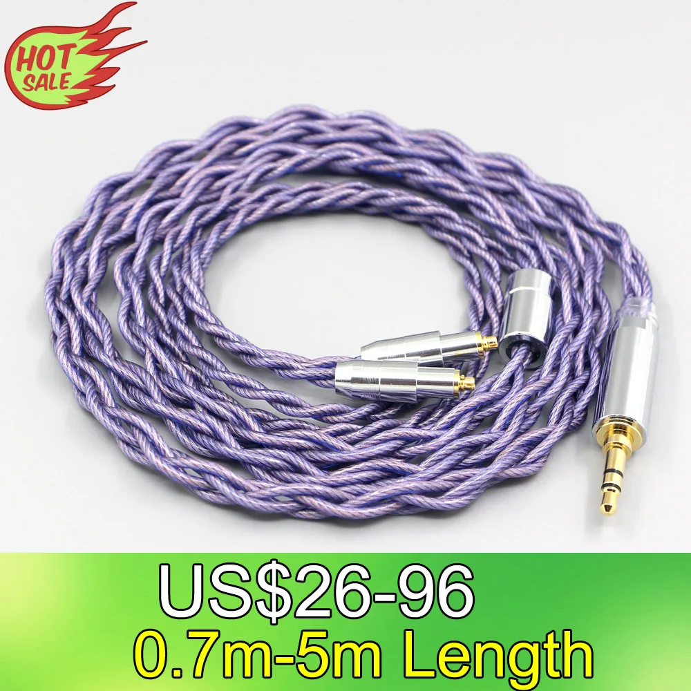 

Type2 1.8mm 140 cores litz 7N OCC Headphone Earphone Cable For Shure SRH1540 SRH1840 SRH1440 LN007857