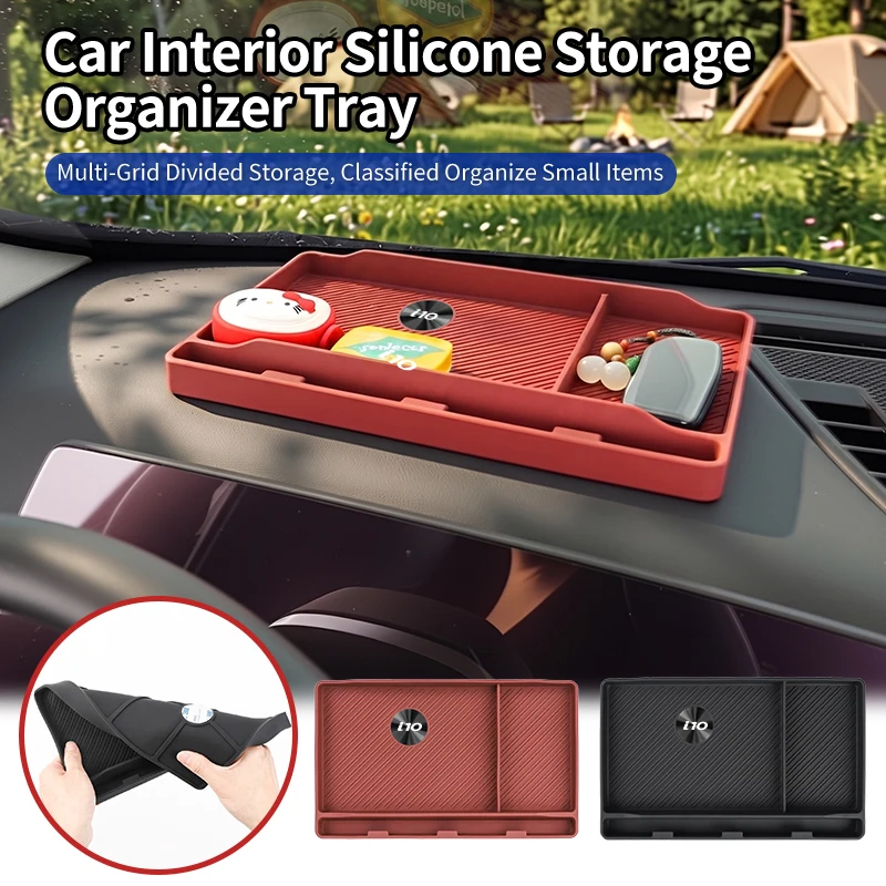 

Car Dashboard Storage Box Organizer Phone Holder Stowing Tidying Accessories For Hyundai I30 I20 IX35 I40 I10 Azera 2014