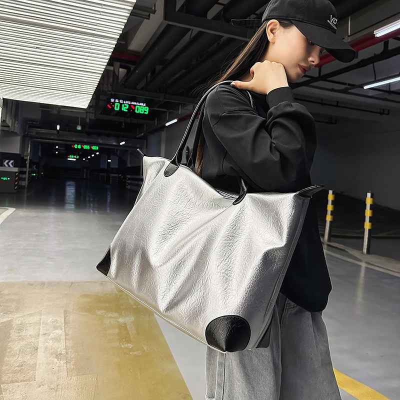 

Luxury Brand Designer High-capacity Women's Handbag Fashion Leisure Shoulder Messenger Bag Ladies Waterproof Leather Travel Bag