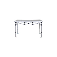 120x60cm Modern Portable Pop up Outdoor Picnic Table Aluminum Height Adjustable Folding Table