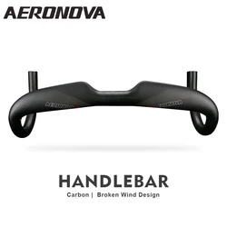 AERONOVA Carbon Road Bike Handlebar Bicycle Accessories 400/420/440mm Race Bike Bent Drop Bar Carbon Bike Handlebars 31.8