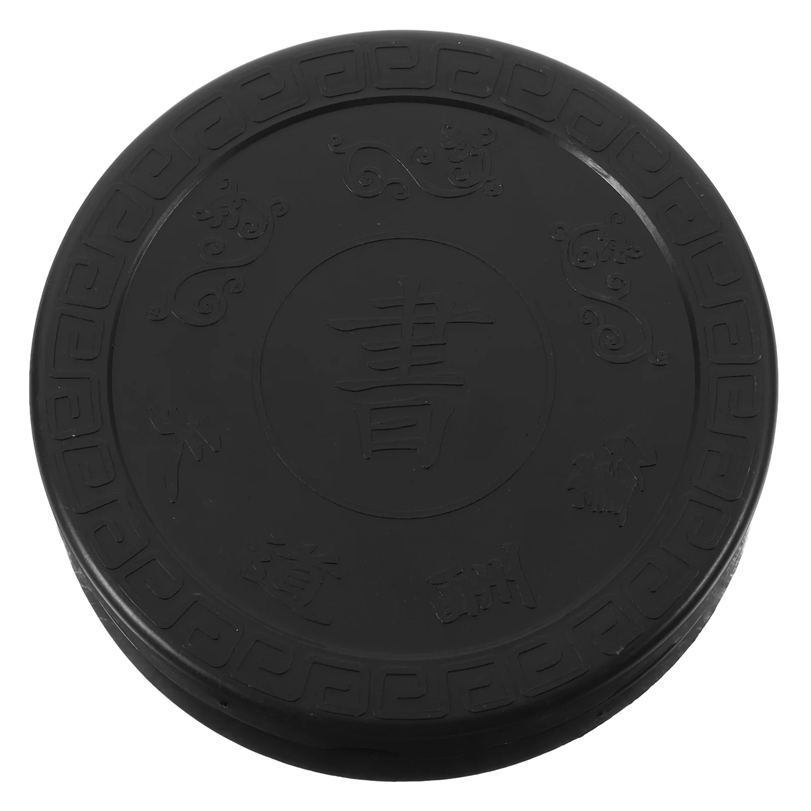 Plastic Inkstone Calligraphy Accessory Composite Tai Ji Shape Durable Practical Smooth Surface