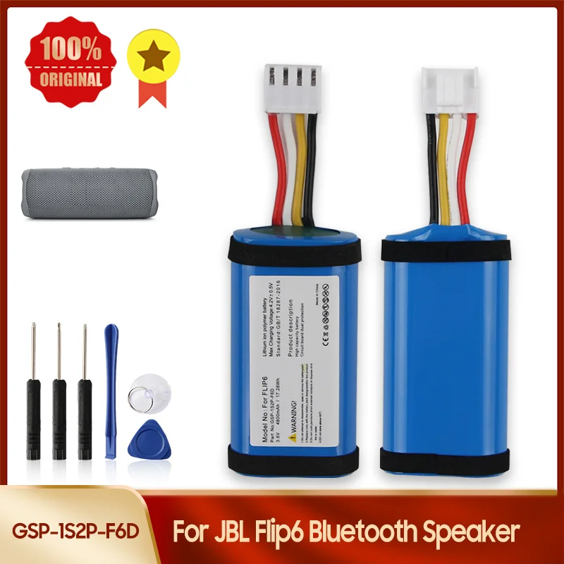 

GSP-1S2P-F6D Сменный аккумулятор для JBL Flip 6 Flip6 Беспроводной Bluetooth-динамик Качественные аккумуляторы с инструментом