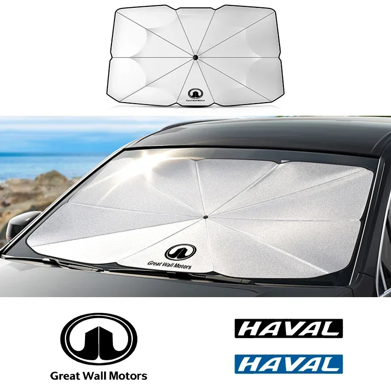 Suitable for Great Wall Haver car H6 H9 M6 F7 POER WEY STEED foldable sunshade windshield anti-UV sunshade car accessories