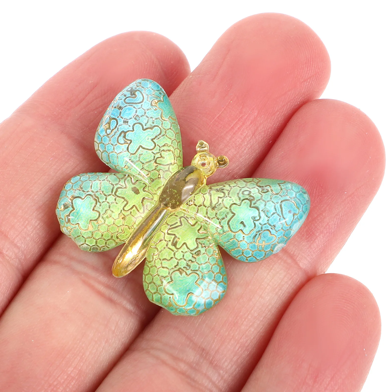 

40Pcs Butterfly Applique Resin Charms Flatback DIY Crafting Decorations for Jewelry Shoes Bags Headwear Accessories