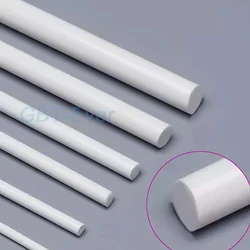 1/5/10/20/50Pcs 3/4/5/6/8/10mm ABS okrągła długość wytrzymały pręt 250/500mm plastikowe białe pręt DIY dom piaskownica stołowa makiety budowlany