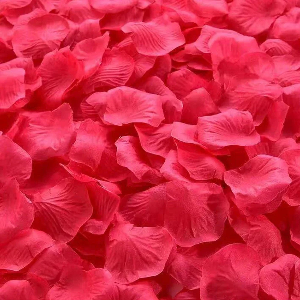 100-10000 Stuks Top Kleurrijke Kunstmatige Nep Rozenblaadjes Rood Wit Goud Rozen Bloemblaadje Bloemen Romantische Bruiloft Valentijn decor