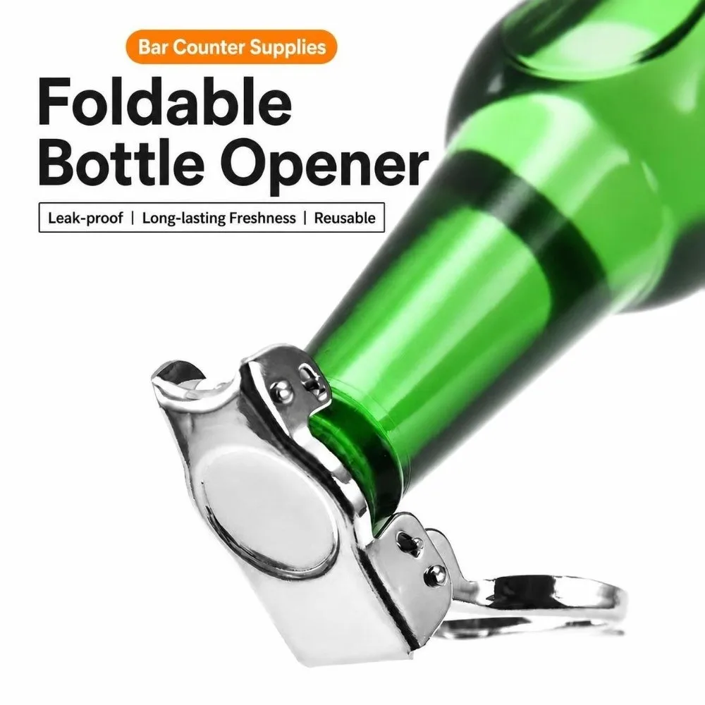 Multi Function Bottle Stopper Cap Leak Proof Built-In Opener Bottle Sealing Cap Air Tight Seal Reusable Beverage Bottle Plug