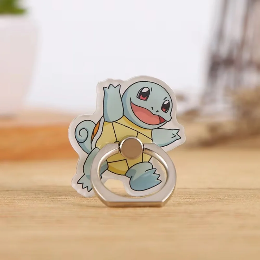 애니메이션 포켓몬 핑거 링 폰 스탠드 폰 케이스용 유니버설 아크릴 스마트폰 홀더 소켓 브래킷 선물