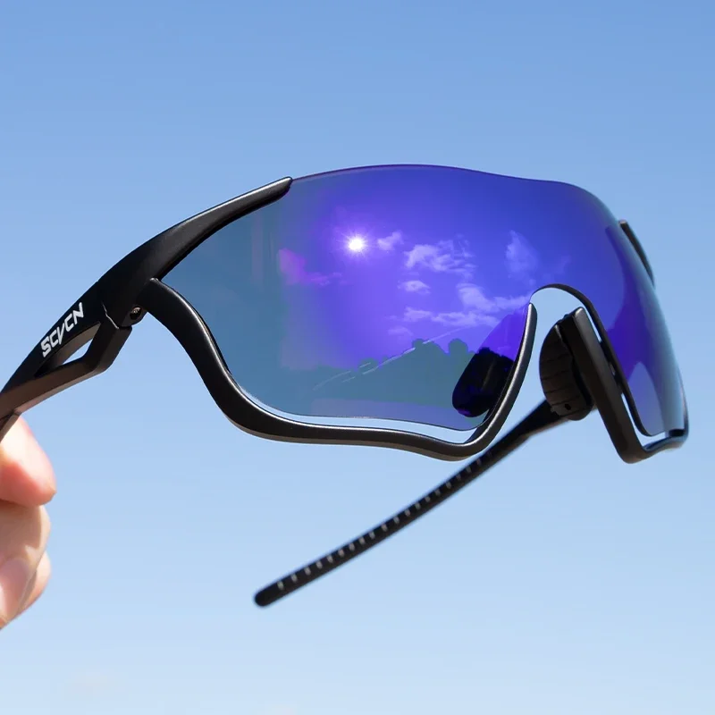 Lunettes de soleil photochromiques polarisées pour le sport, lunettes de vélo, lunettes de vélo de montagne, lunettes de soleil de route, UV400, nouveau style