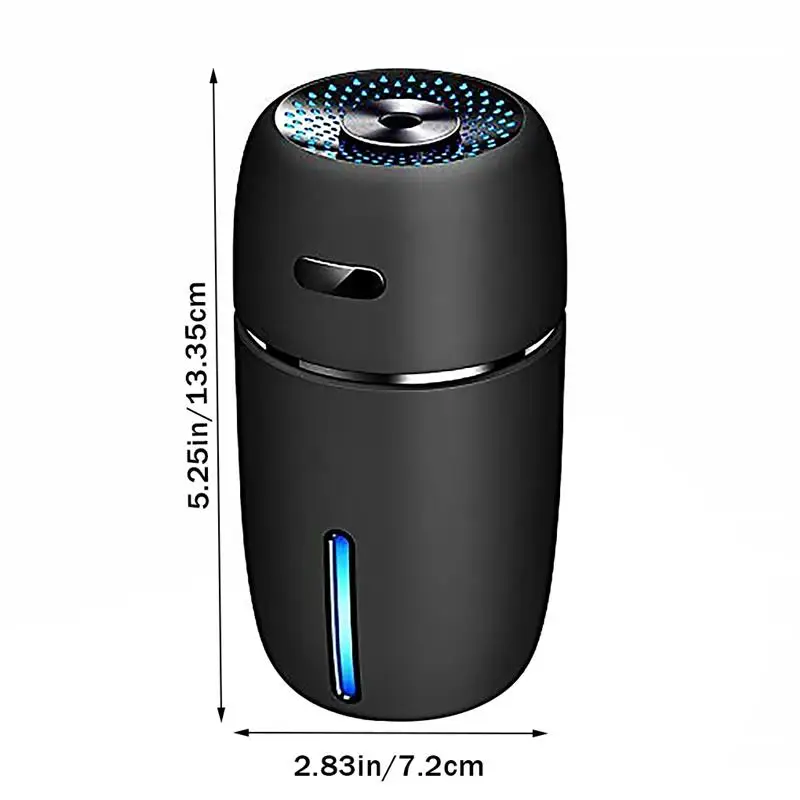 USB Mini Air Diffuser Humidifier with 7 LED Colors Home Office Hotel Portable Two Modes Essential Oil Mist Sprayer