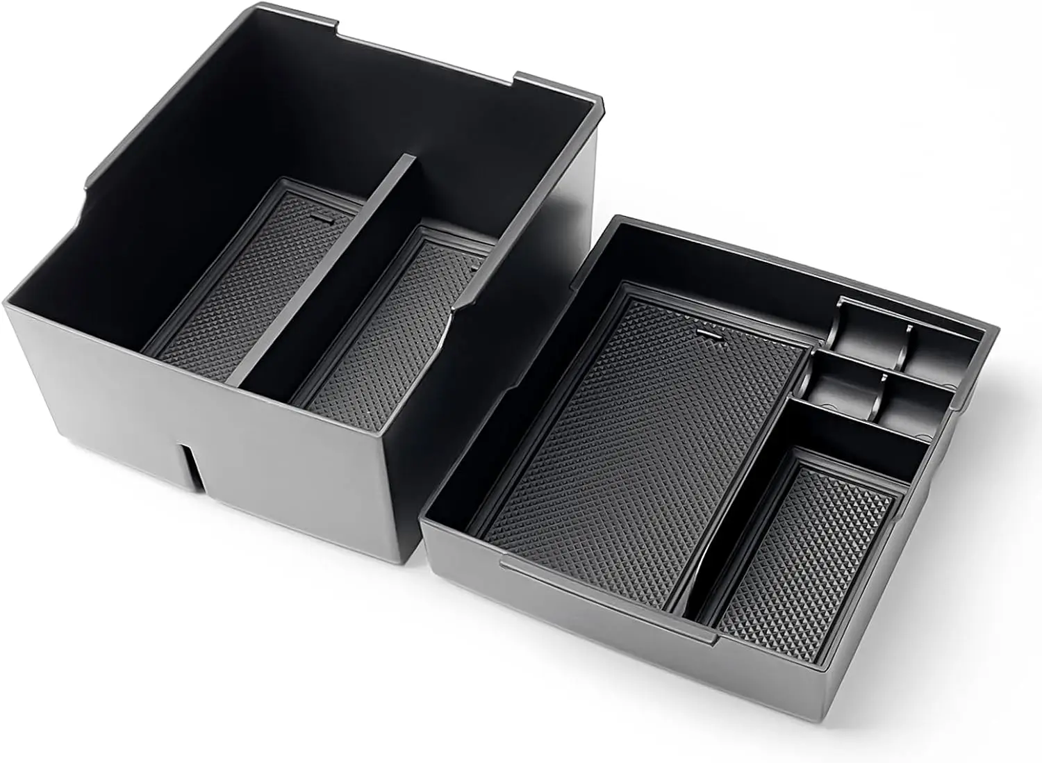 

2PCS Center Console Organizer Compatible with Ford 2022-2026 Accessories, Storage Box Tray for Maverick XL XLT Lariat Pickup