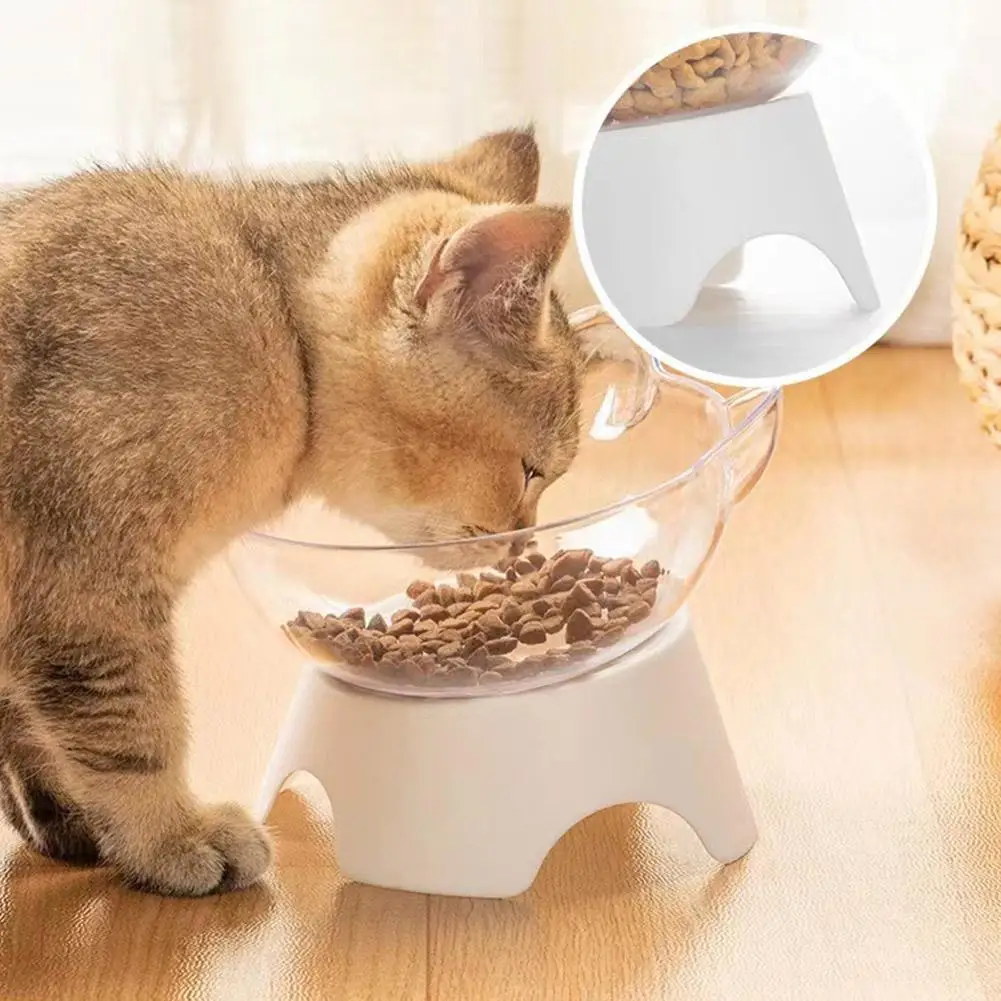 Non-Slip Cat Bowl Pet Water Food Feed Dog Bowls Pet Bowl With Inclination Stand Cats Feeder Feeding Bowl Kitten Supplies