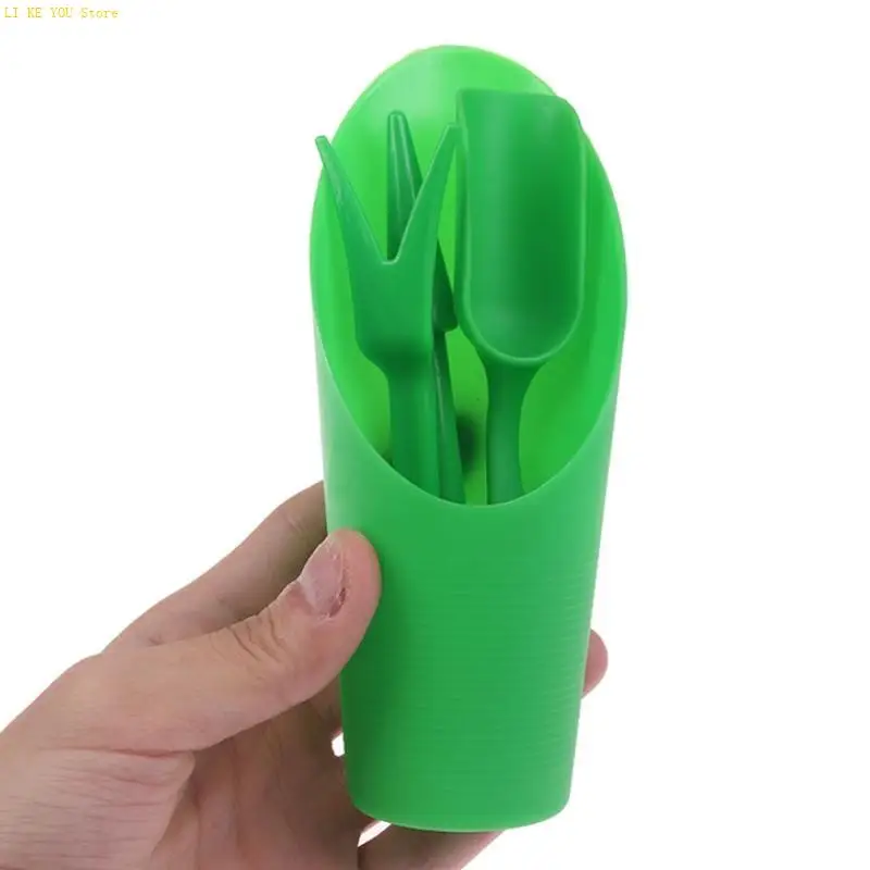W3JE 4pcs Garden Planter Seing Shovel Bucket Spoon Succulents Seadlings Tool Tool Bonsai Certilizer Device Dever