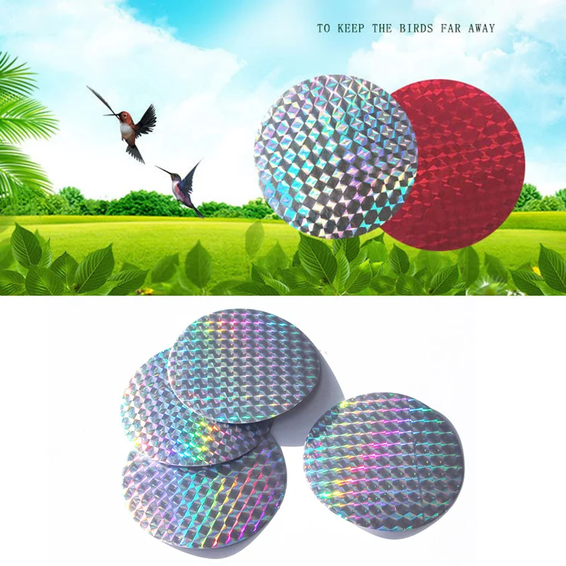 

20 Pcs Owl Bird Repeller Tape Reflective Anti Bird Sticker Bird Deterrents Reflective Sticker For Garden Courtyard Window Car
