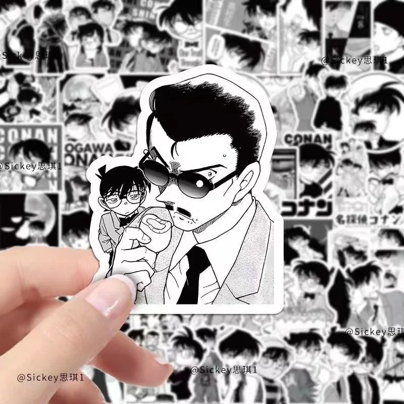 60pcs Detective Conan Anime Stickers Decorative Stickers Laptop Suitcase Skateboard Guitar Phone Cartoon Stickers Kids Gift Toys