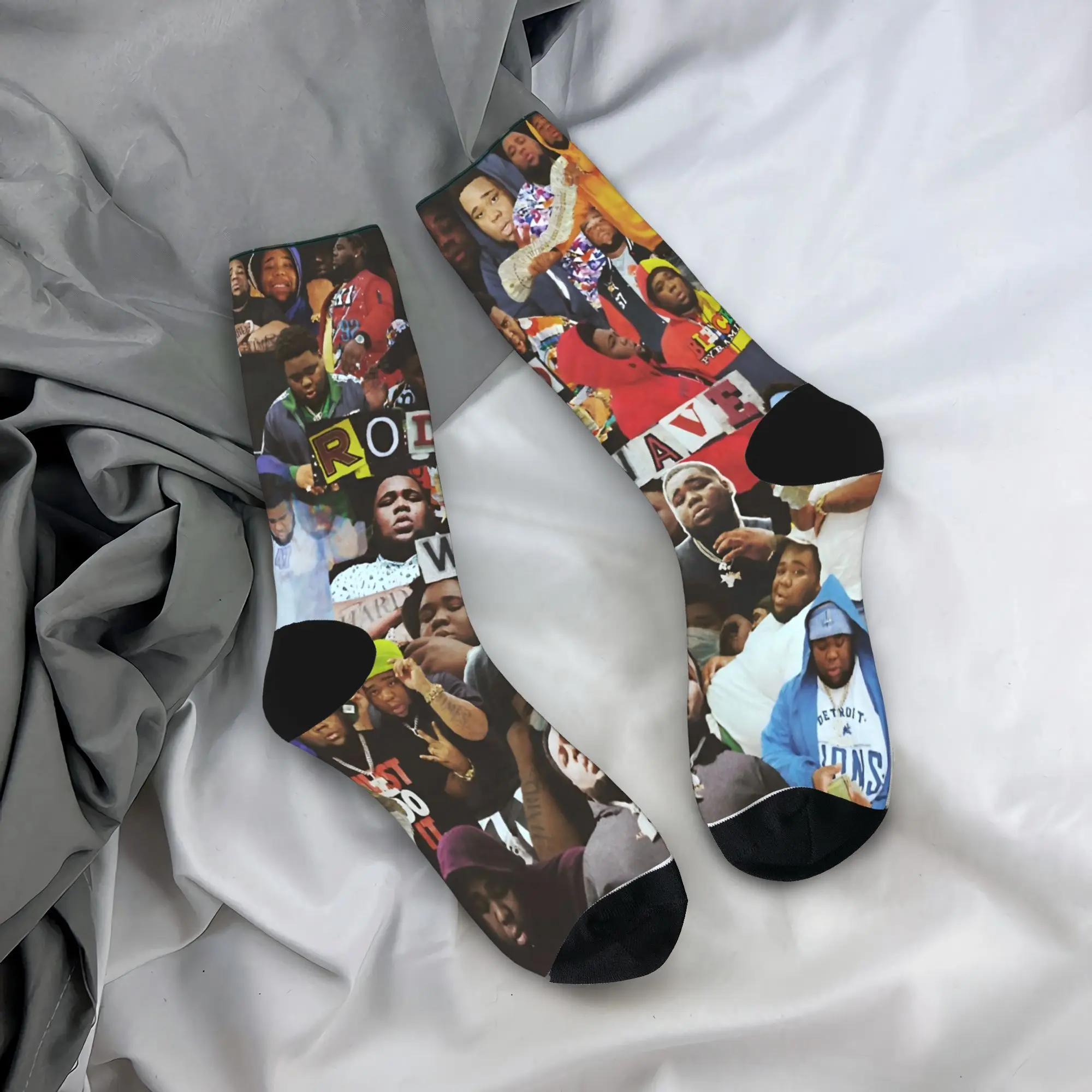 مغني الراب قضيب موجة الجوارب جوارب الموضة الشتاء عدم الانزلاق الرجال الجوارب مريحة مخصصة سكيت الجوارب