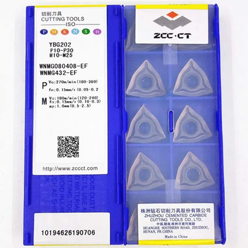 

WNMG080404-EF YBG202/WNMG080408-EF YBG202/WNMG080404-EF YBG205/WNMG080408-EF YBG205 ZCC.CT CNC carbide inserts turning tools