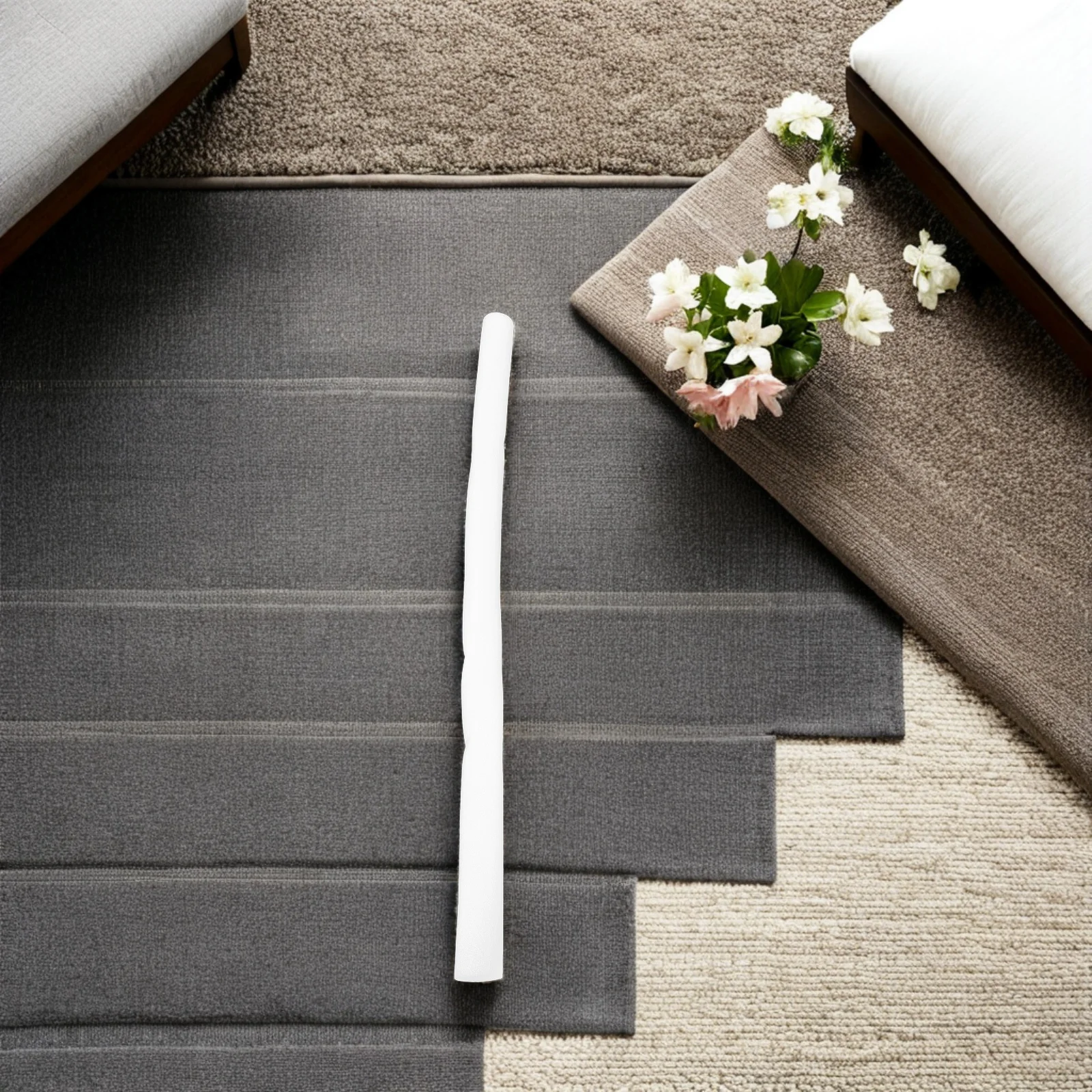 8-teiliges Spielzaun-Zubehör, Schwamm-Ummantelte Edelstahl-Laufstall-Stangen, Einfache Montage, Baby-Sicherheitszaun-Röhren für Spielzimmer