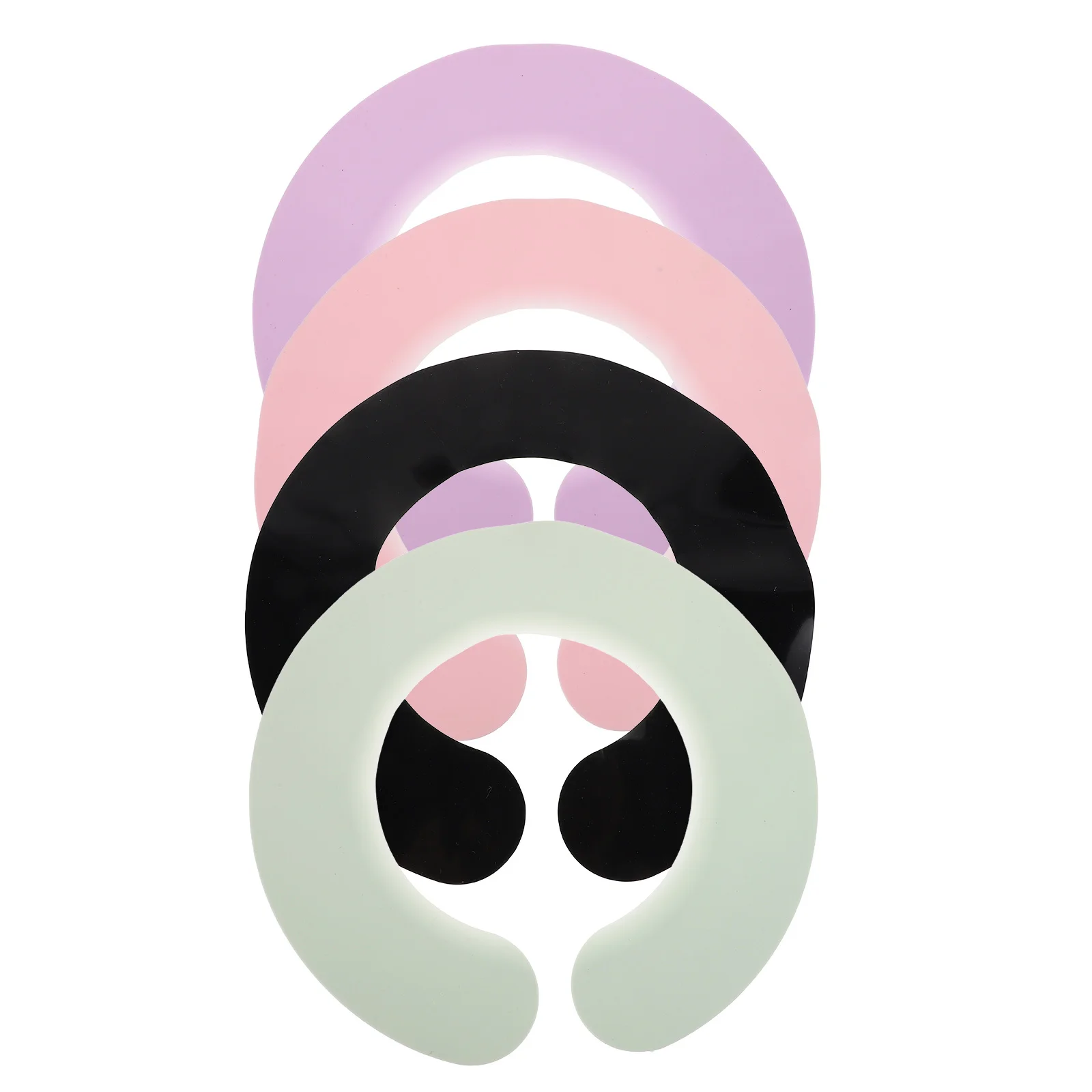 

4 шт., силиконовая защита для шеи, воротник, накидка для краски для волос, накидка на шею, водонепроницаемая защитная шаль для салонной стрижки, накидка для парикмахерской укладки