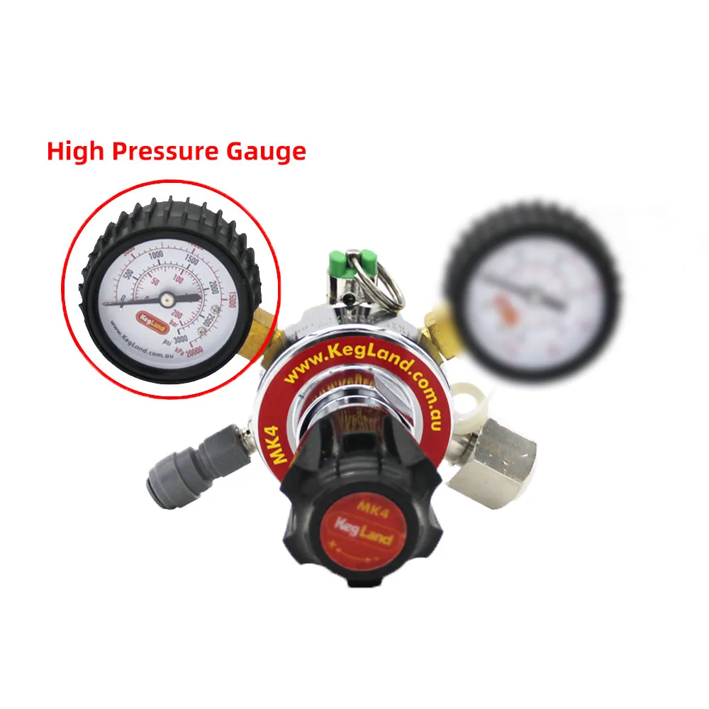 Kegland REPLACEMENT HIGH PRESSURE GAUGE FOR REGULATOR 0-4500PSI