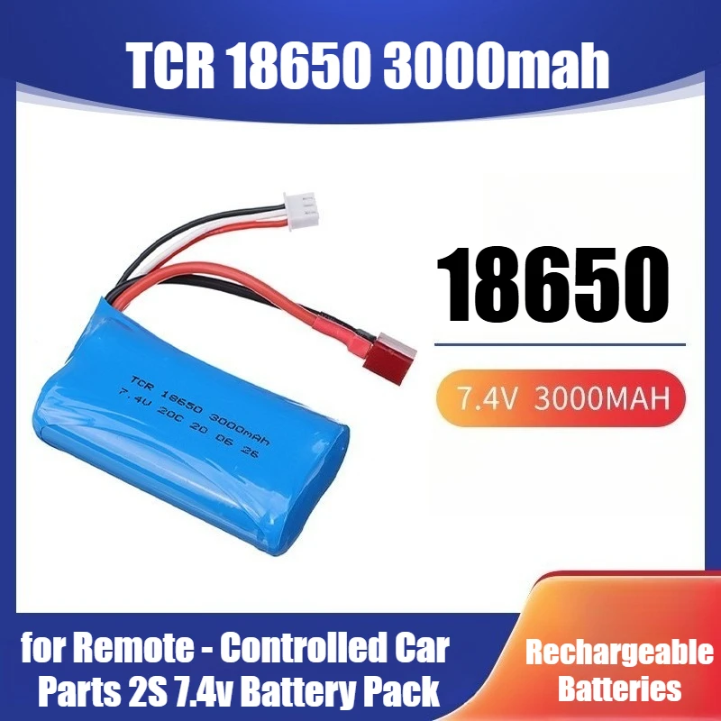 

7.4V 3000mAh 18650 Lithium Battery, Suitable for Remote - Controlled Car Parts, 2S 7.4v Battery Pack