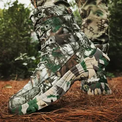 Large Size Boots for Men Outdoor Camouflage Boots, High Top Outdoor Hiking Boots for Men Hiking Training Boots for Men