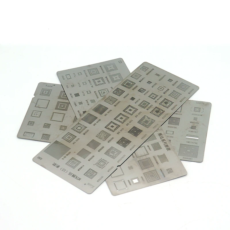 3pcs Universal BGA Stencils for Samsung HTC Huawei Android MTK Directly Heated BGA Reballing Stencils Kit