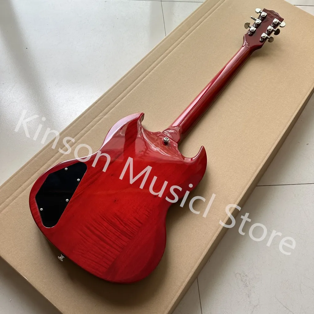 High quality  Red Electric Guitar,Mahogany body,Chrome Hardware,in stock,