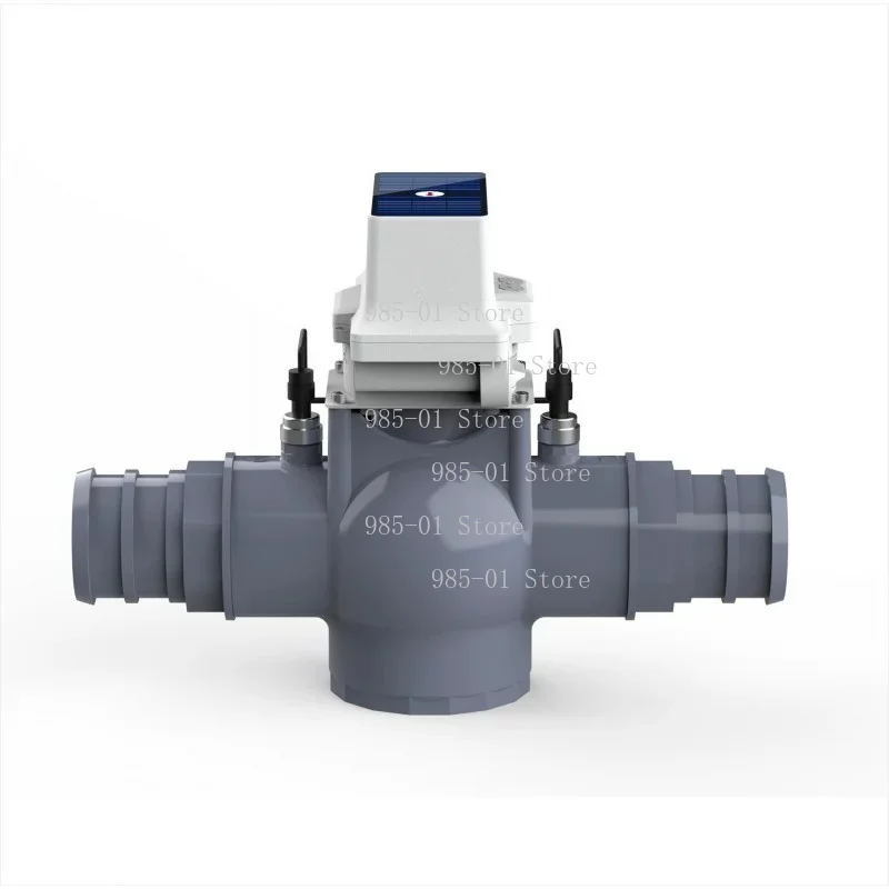 DN90 irrigation electric valve PVC three-way ball valve intelligent irrigation automatic watering