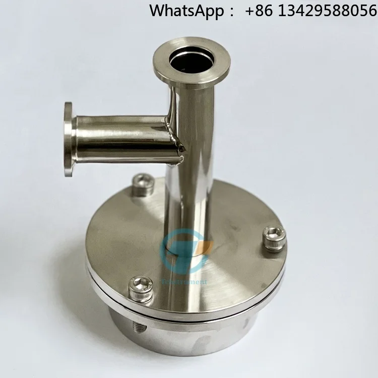 

KF-D25 High Vacuum Assembly Flange with an extra KF-D16 Fitting for Tube Furnace , Flange with KF16 /25 Ports