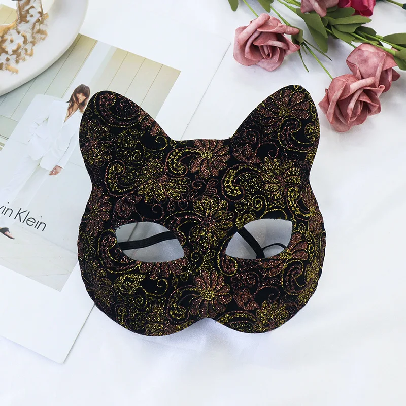 Masque adulte Sexy jeu de rôle masque de chat demi-visage renard Animal Cosplay masque sexuel masque de fête d'halloween mascarade bal masques fantaisie