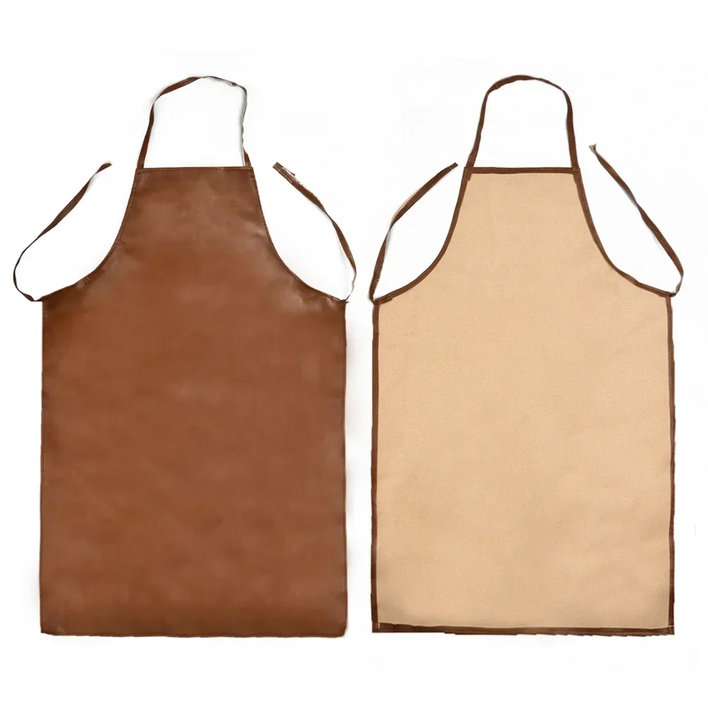 Polyurethane Leather Welding Apron Equipments Welder Thermal Insulation Protection Wear 100cm Waterproof Protector