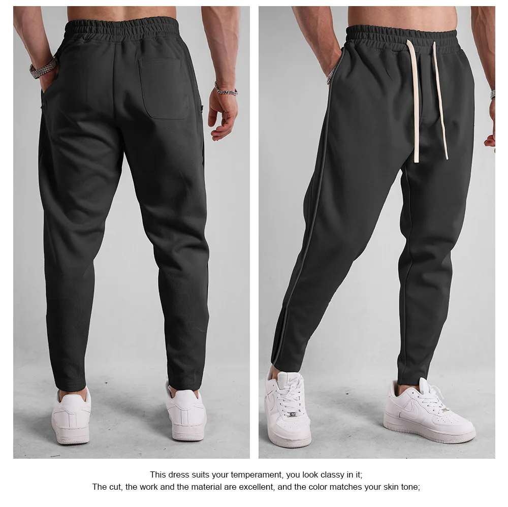 Neue Einfarbig Jogginghose Lässige Workout Hosen Herbst 1/2Pcs Leichte Cargo Hosen Outdoor Gym Fitness Kordelzug Hosen – Detail 16