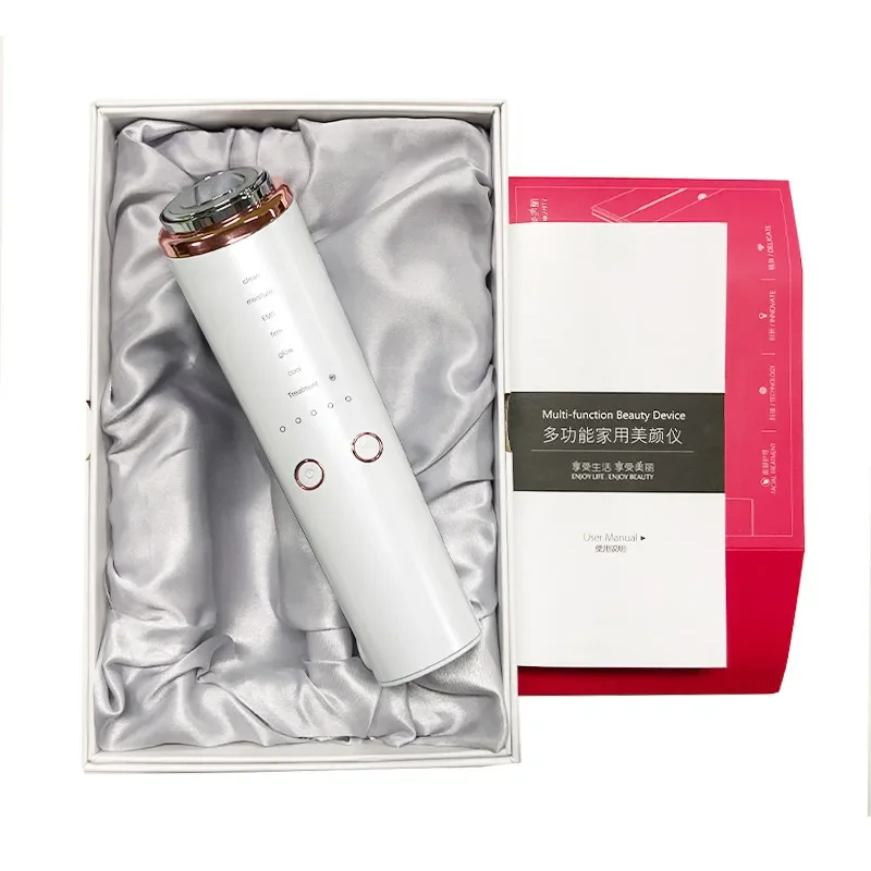 Nieuwe 4-kleurentherapie Schoonheidsverzorging EMS Rimpelverwijderaar Gezicht en nek Lifting Massager Nieuwste thuisgebruik Gezichts- en nekliftapparaat