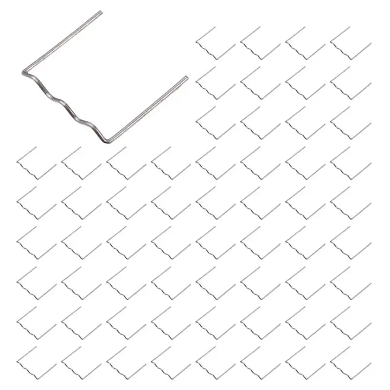 AS60-2000Pcs Hot Staple Repair Machine Plastic Welding Hot Stapler Auto Bumper Repair Pre Cut For All Cars Flat Angle 0.6Mm