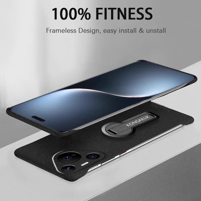 فاخر بلا حدود 360 ° غطاء حامل قوس لهاتف هواوي P30 P40 P50 P60 Pura 70 80 Pro Ultra حافظة غير لامعة مقاومة للصدمات Funda #4