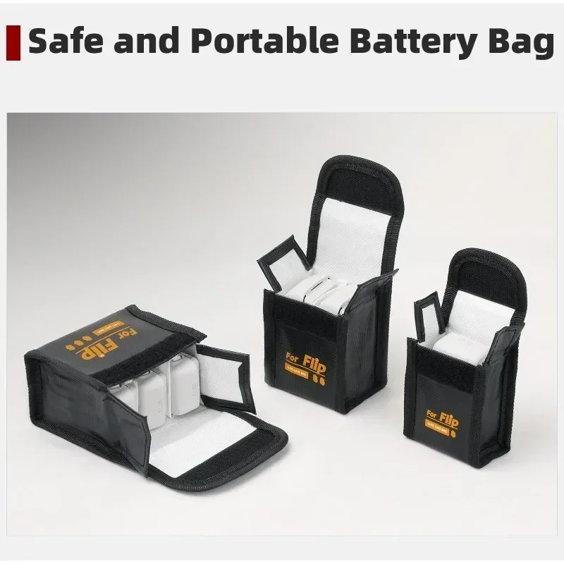 

Battery Storage Bag For DJI Flip Battery Explosion-proof Case Batteries Portable Carrying Bag For DJI Flip Drone Accessories