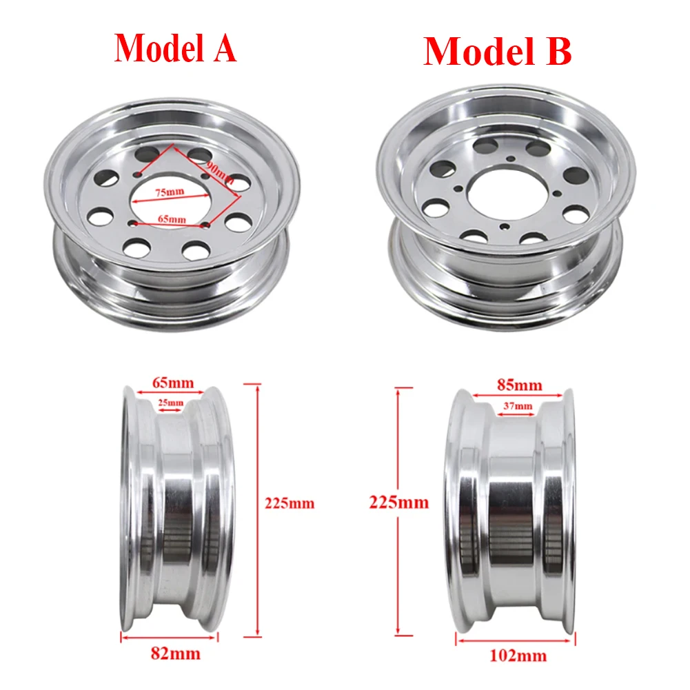 3.50-8 ''フロントリアリムモンキーバイク小型オートバイホイール修正