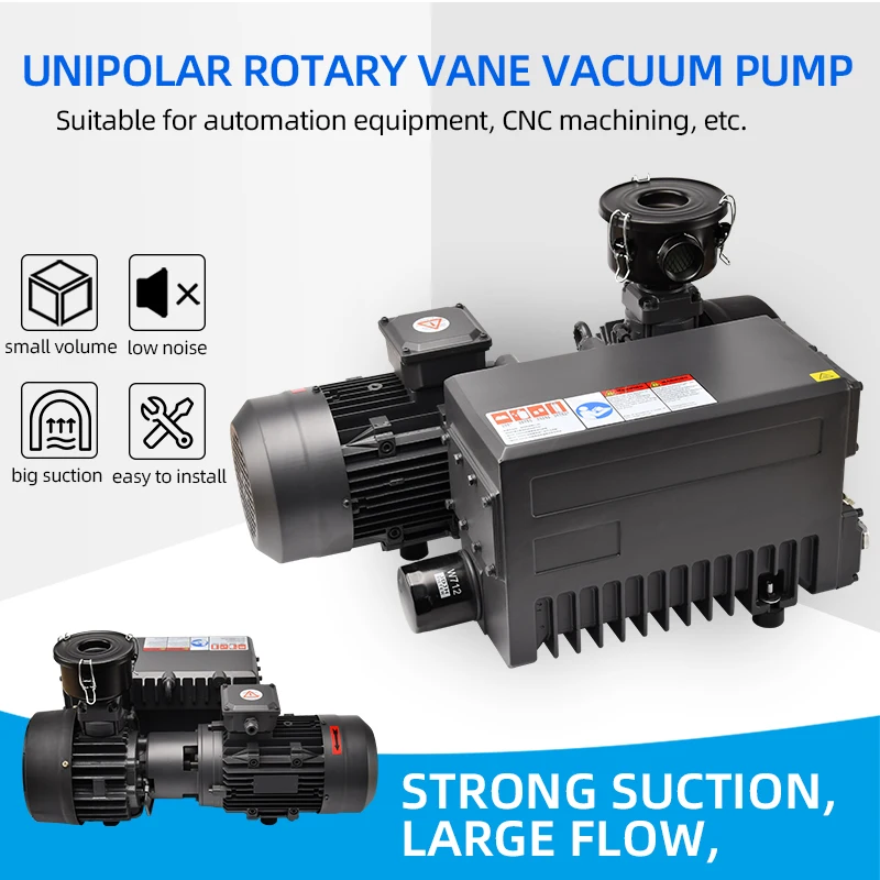 VN-0063 Rotary Vane Vacuum Pump 2.2KW 70m³/h For Machines With Motor Support