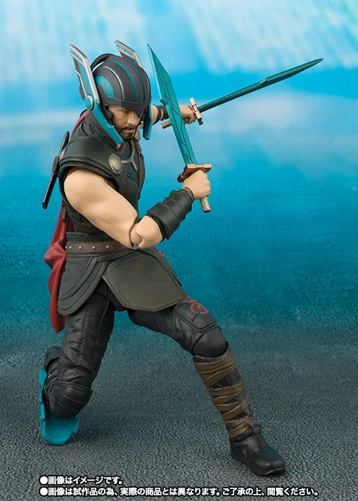 Bandai Original S.H.Figuarts Marvel Thor Ragnarok Thunder Effect Set Action Figures Active Joints Collectible Model