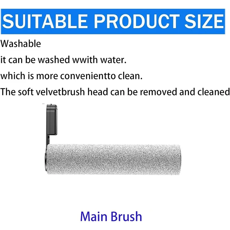 A01M-مجموعة ملحقات لـ Roborock Flexi/Flexi Pro مكنسة كهربائية لاسلكية محمولة فرشاة رئيسية قطع غيار فلتر Hepa