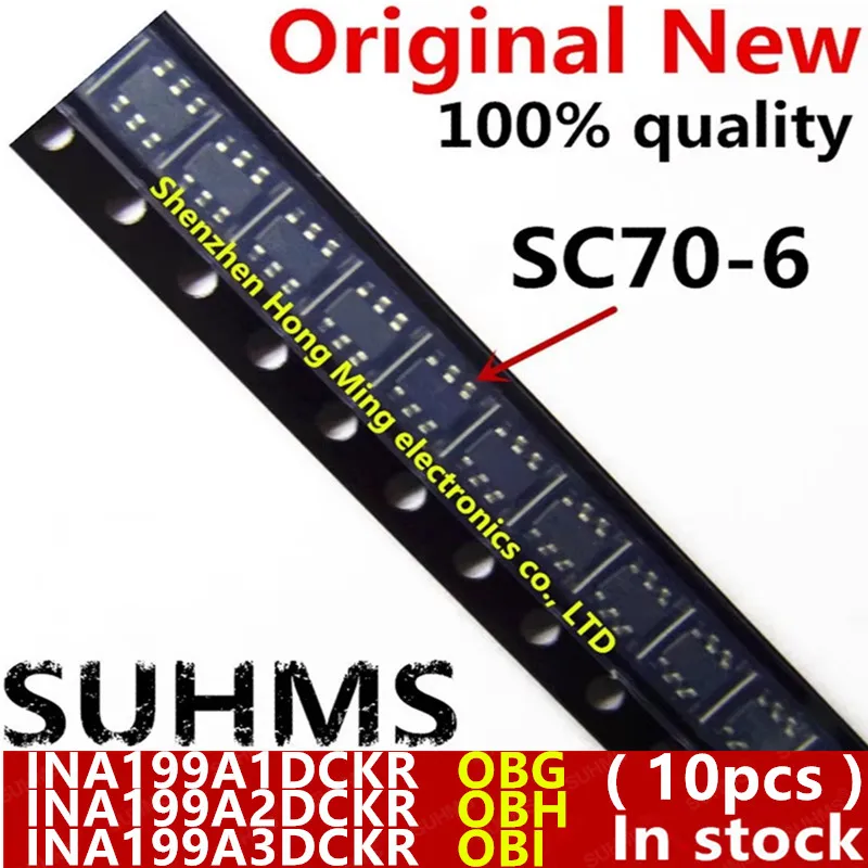 (10 piezas) 100% nuevo INA199 INA199A1DCKR INA199A1 OBG 0BG INA199A2DCKR INA199A2 OBH 0BH INA199A3DCKR INA199A3 OBI 0BI SC70-6