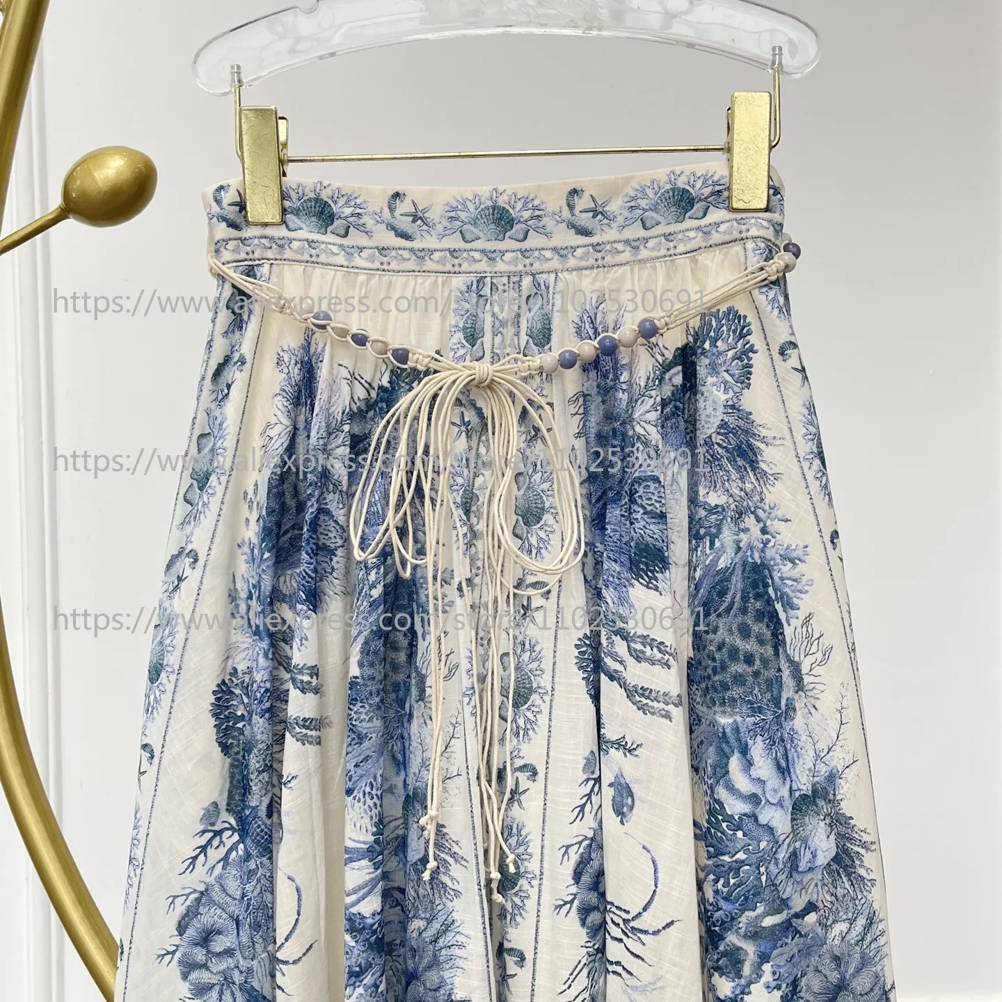 Navy Blue White Flo… - image