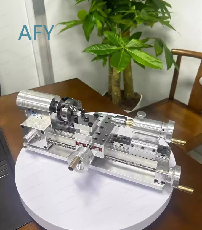 Petit tour de précision de bureau pour expériences scientifiques, équipement d'ingénierie pour la formation en laboratoire éducatif et l'apprentissage des sciences et des technologies (STEM)