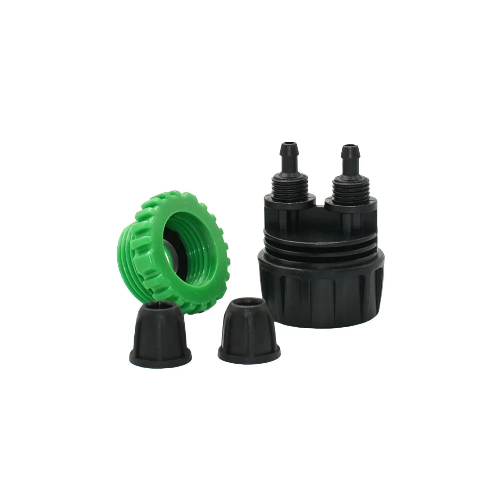 Adaptador de sistema de riego por goteo, rosca hembra a manguera de 4mm, 8mm, 16mm, Conector de lengüeta de manguera de 1/2, 3/4, 1/4, 3/8 pulgadas