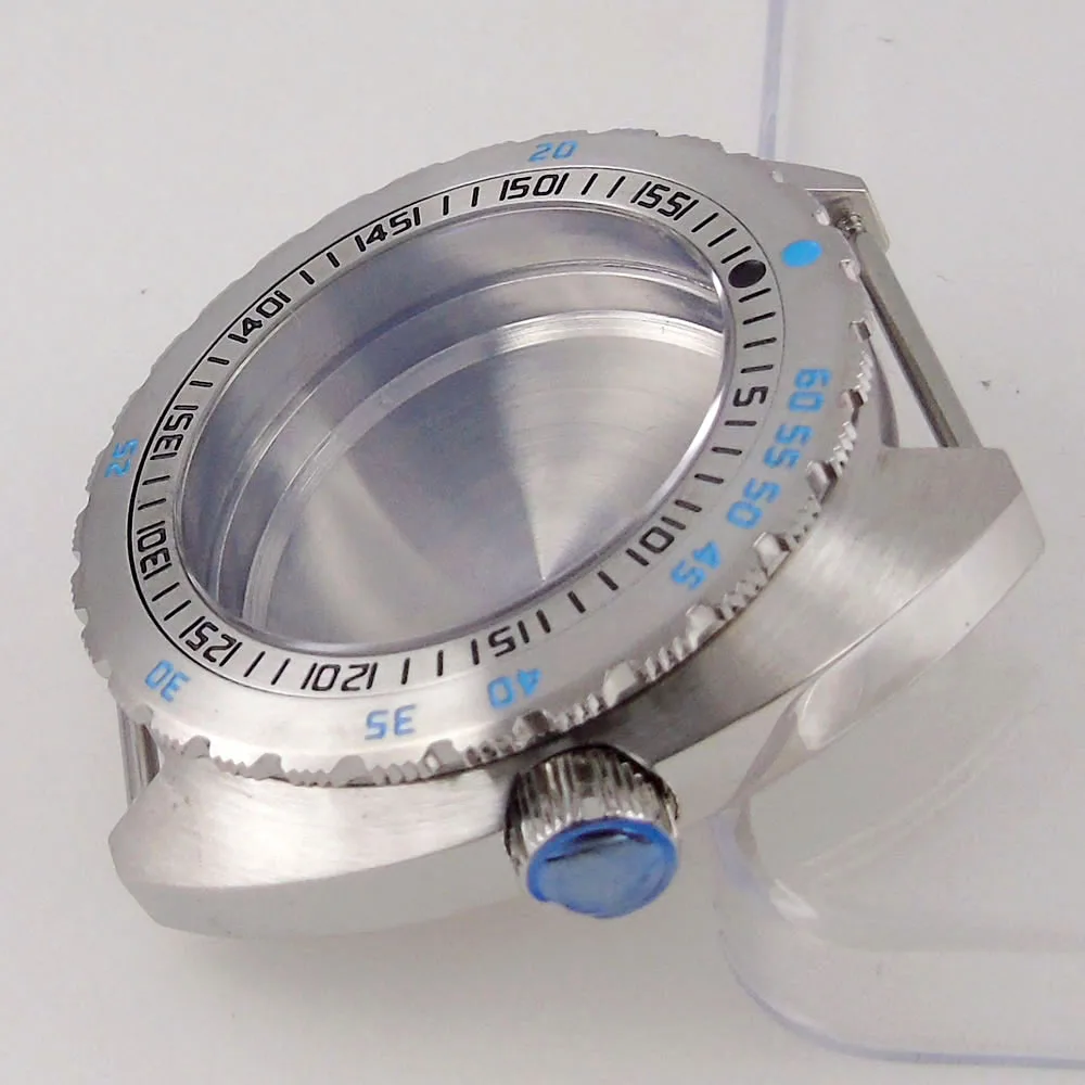 防水スチールダイバー時計ケース、腕時計パーツ、移動、42mm、nh34、nh35、nh36、nh37、nh38、nh39、nh70、nh72、200m