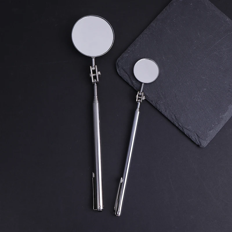 Portable 30/50MM Car Angle Observation Pen Car Telescopic Detection Lens Inspection Round Mirrorcar Inspection Mirror