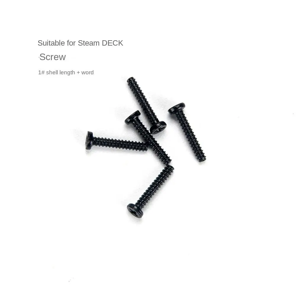 1pcs Suitable For For Steam DECK Game Handheld Case Back Cover Replacement Phillips Screw Long And Short Flat Set